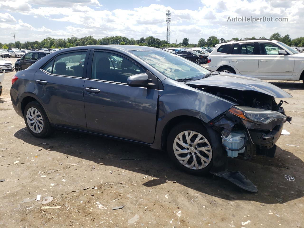 2019 Toyota Corolla L Gray vin: 5YFBURHE2KP938771