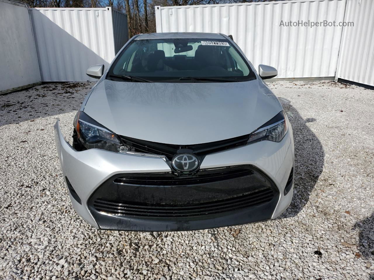 2019 Toyota Corolla L Silver vin: 5YFBURHE2KP938964