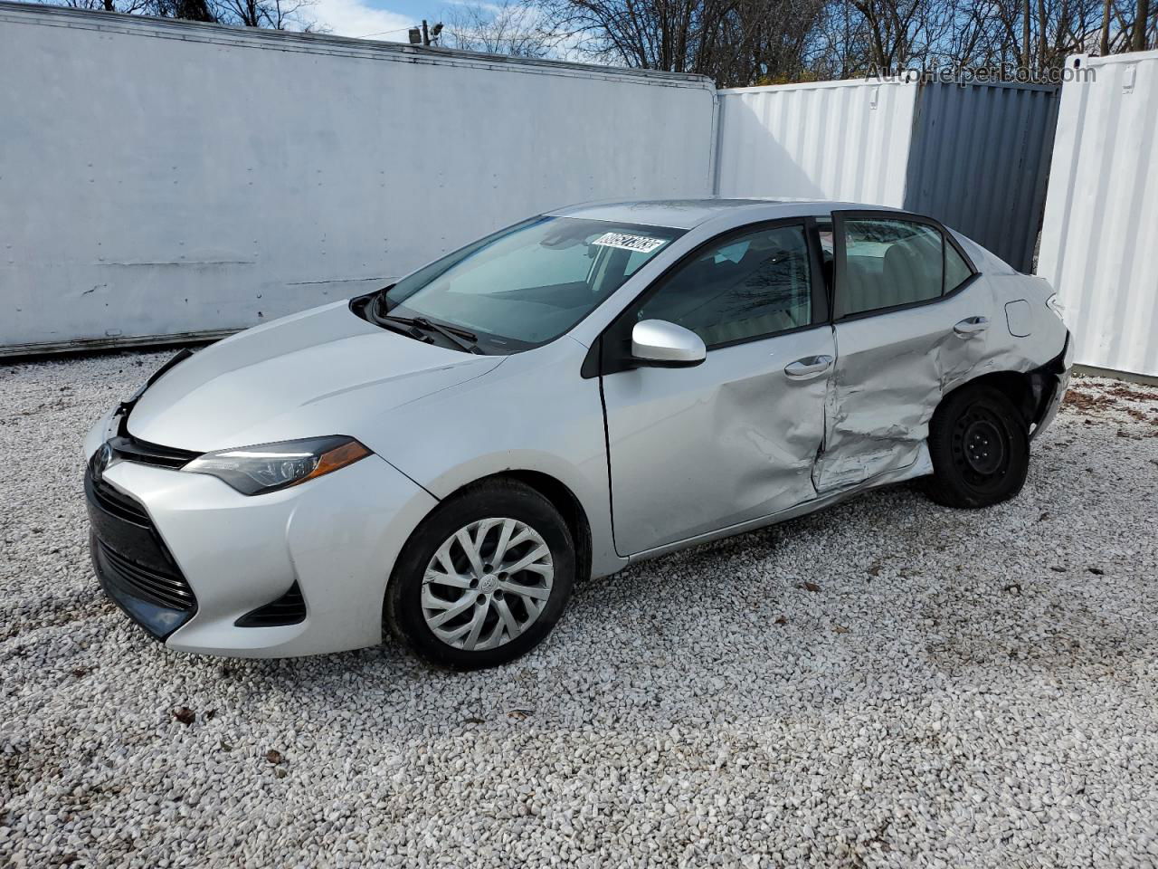 2019 Toyota Corolla L Silver vin: 5YFBURHE2KP938964