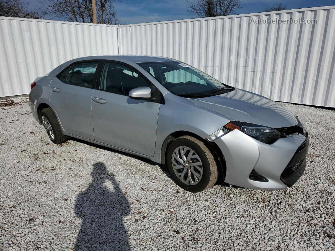 2019 Toyota Corolla L Серебряный vin: 5YFBURHE2KP938964