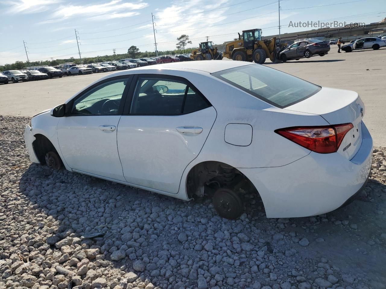 2019 Toyota Corolla L White vin: 5YFBURHE2KP939872