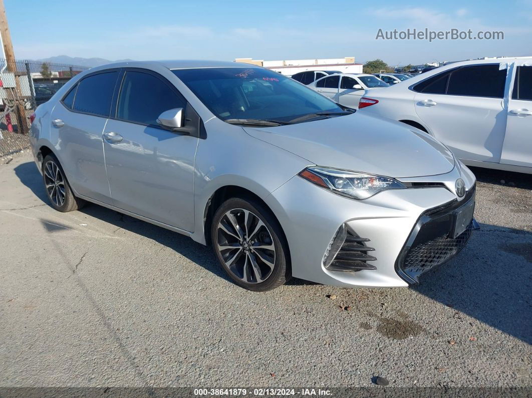 2019 Toyota Corolla Se Silver vin: 5YFBURHE2KP946398