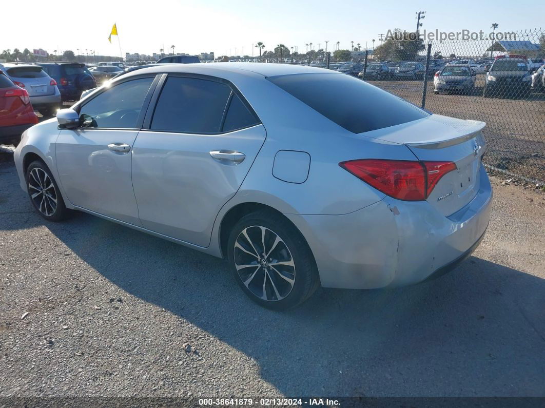 2019 Toyota Corolla Se Silver vin: 5YFBURHE2KP946398