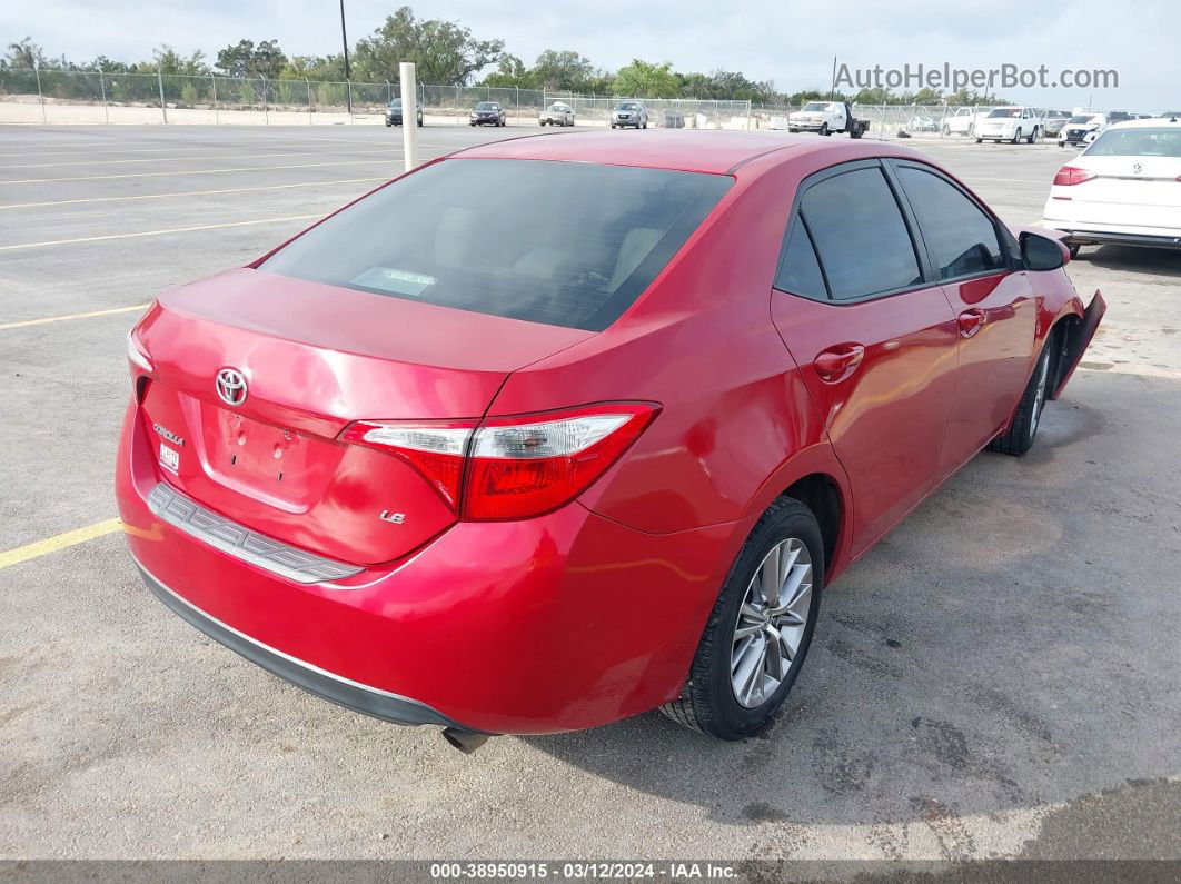 2014 Toyota Corolla Le Plus Red vin: 5YFBURHE3EP003862