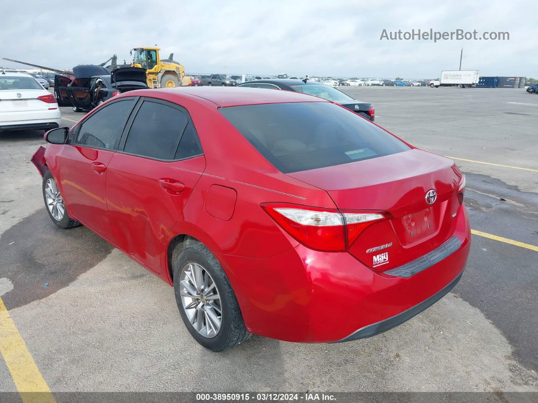 2014 Toyota Corolla Le Plus Red vin: 5YFBURHE3EP003862