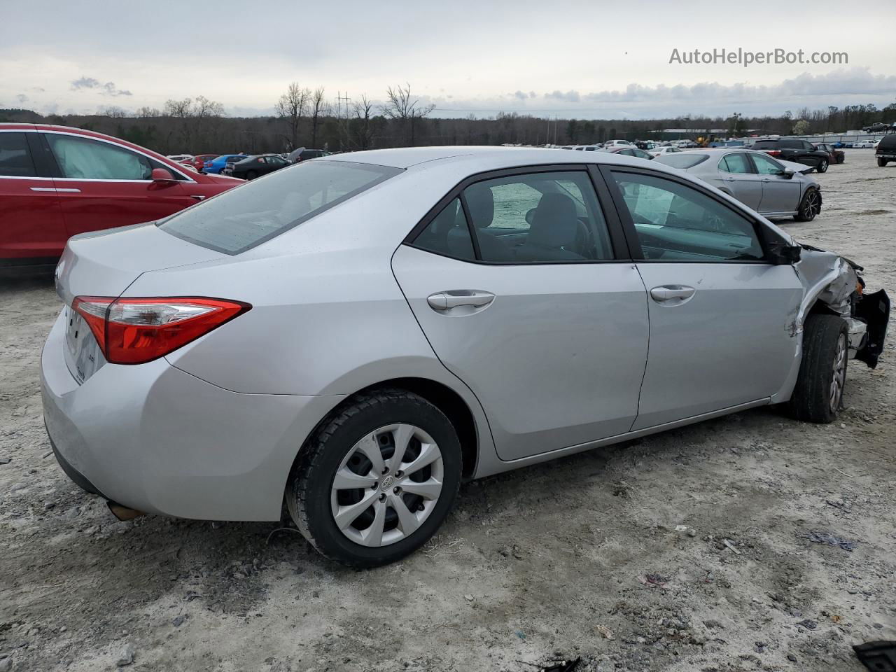 2014 Toyota Corolla L Серебряный vin: 5YFBURHE3EP030799