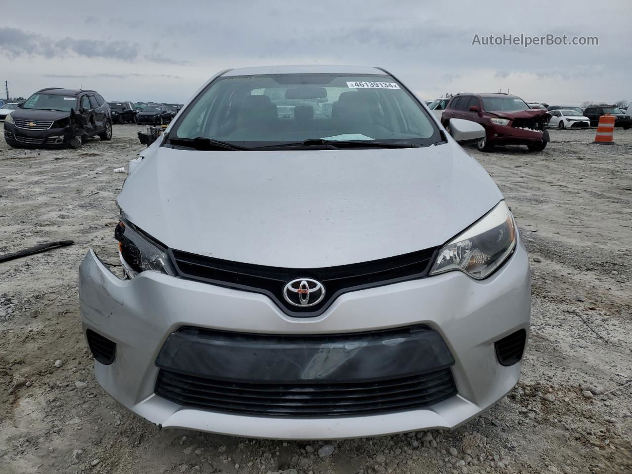 2014 Toyota Corolla L Silver vin: 5YFBURHE3EP030799