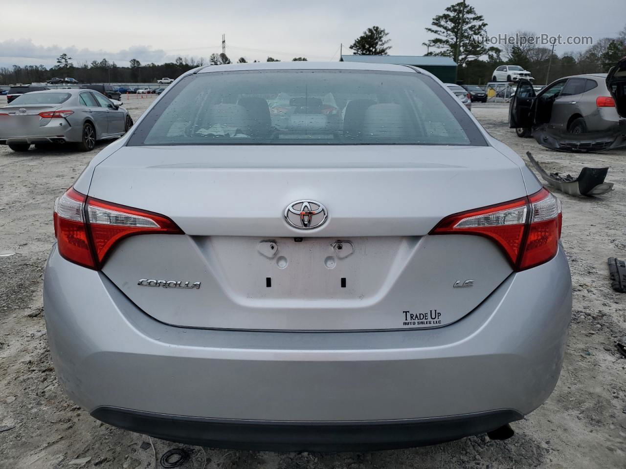 2014 Toyota Corolla L Silver vin: 5YFBURHE3EP030799