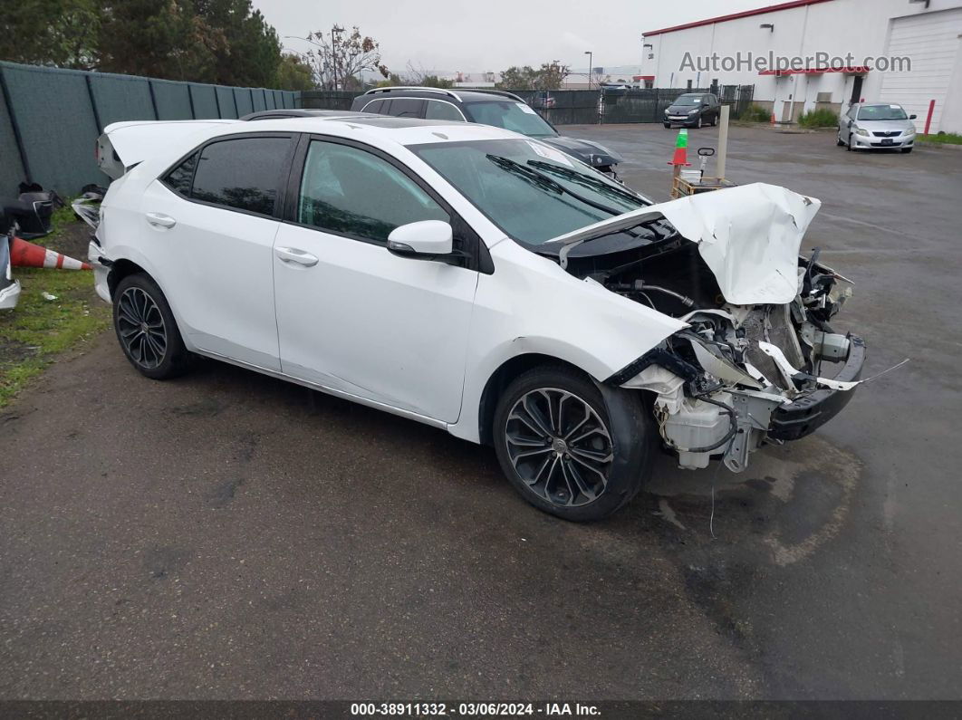 2014 Toyota Corolla S Plus White vin: 5YFBURHE3EP059090