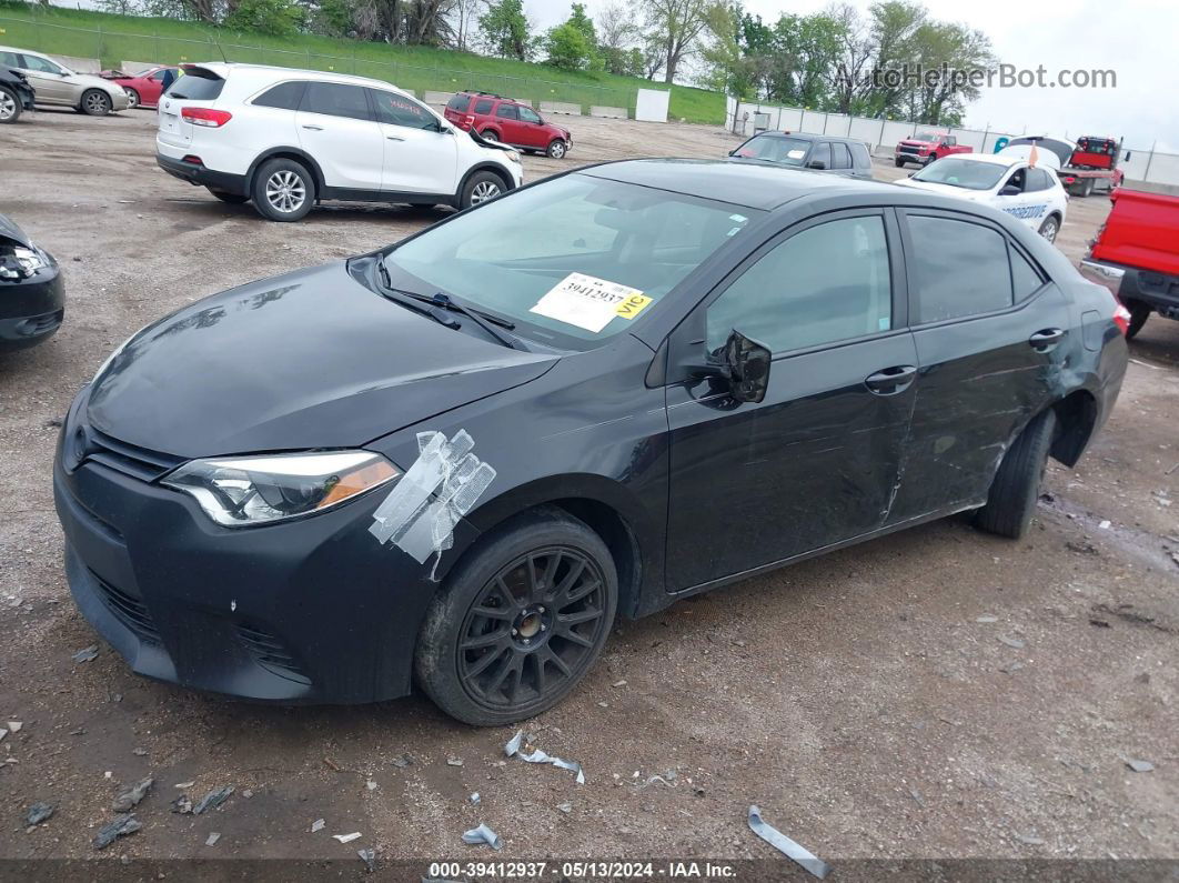 2014 Toyota Corolla L Black vin: 5YFBURHE3EP073829