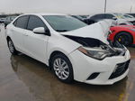 2014 Toyota Corolla L White vin: 5YFBURHE3EP084779