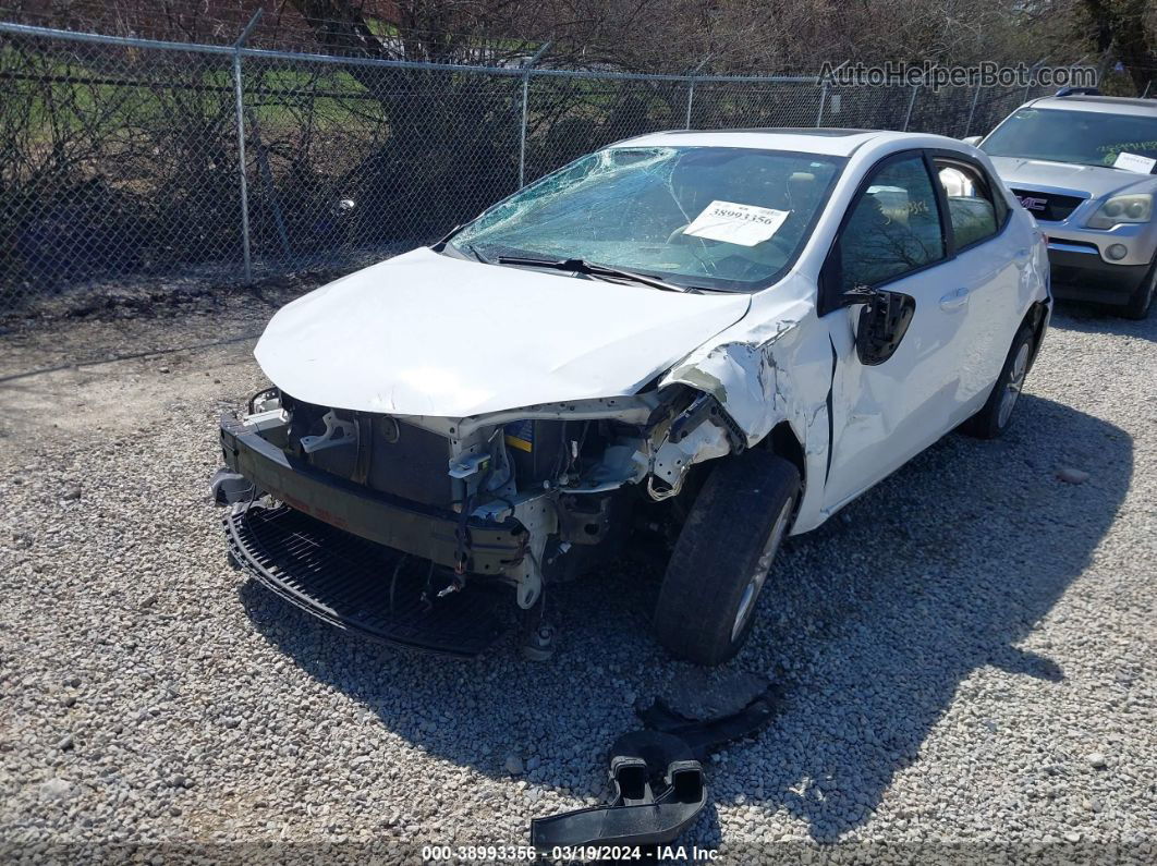 2014 Toyota Corolla Le Plus White vin: 5YFBURHE3EP125380