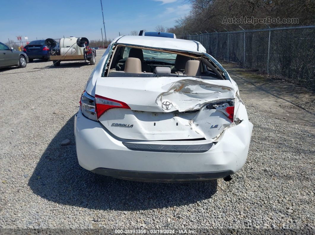 2014 Toyota Corolla Le Plus White vin: 5YFBURHE3EP125380