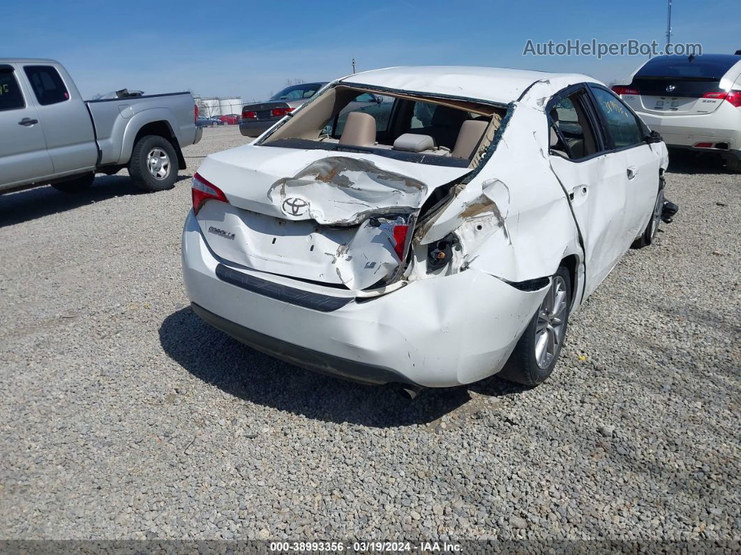 2014 Toyota Corolla Le Plus White vin: 5YFBURHE3EP125380