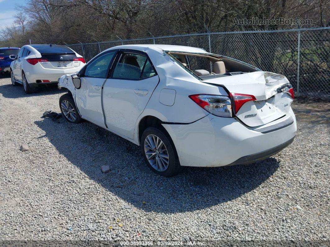 2014 Toyota Corolla Le Plus White vin: 5YFBURHE3EP125380