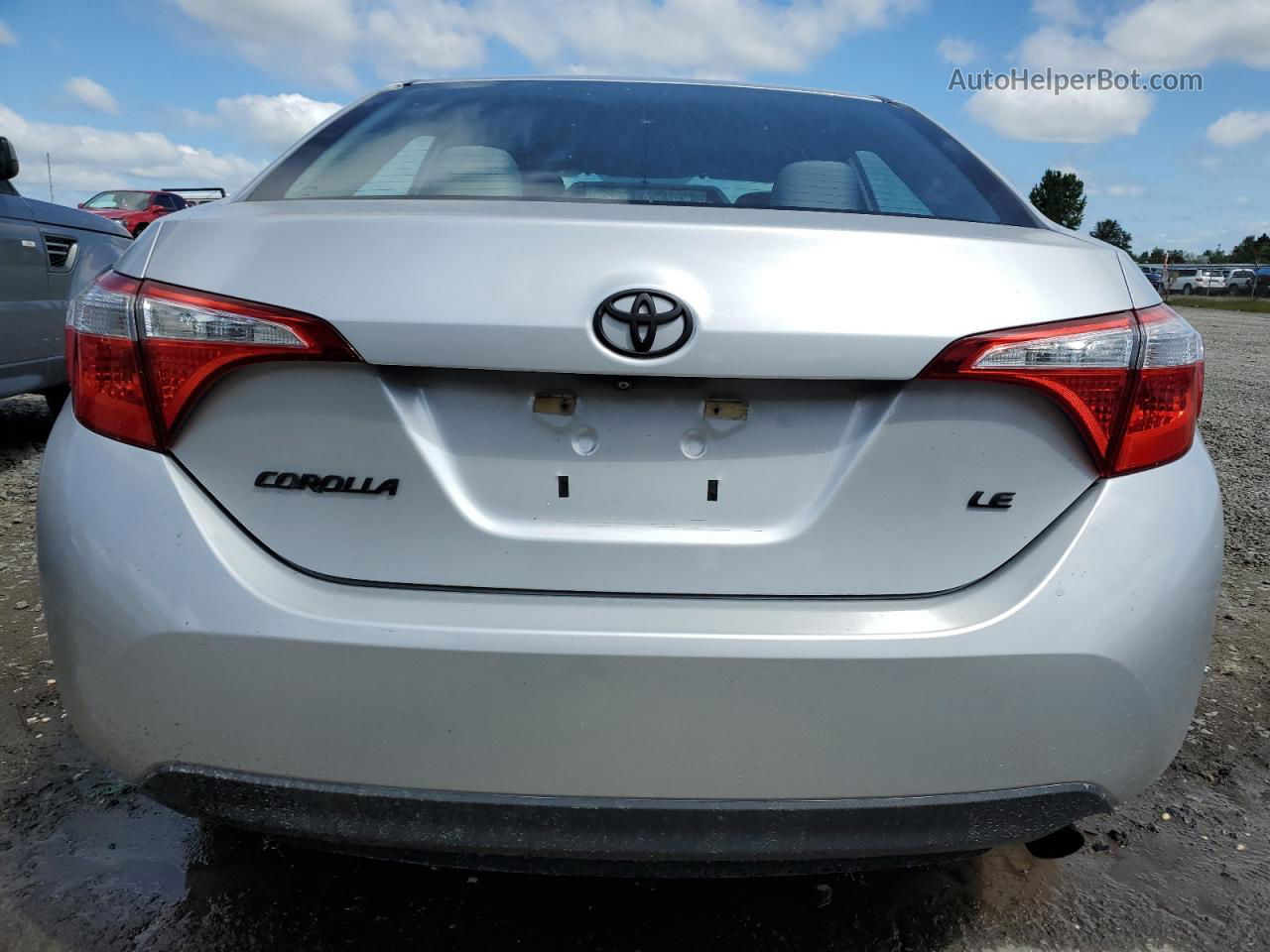 2014 Toyota Corolla L Silver vin: 5YFBURHE3EP127176