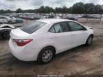 2014 Toyota Corolla L White vin: 5YFBURHE3EP150523