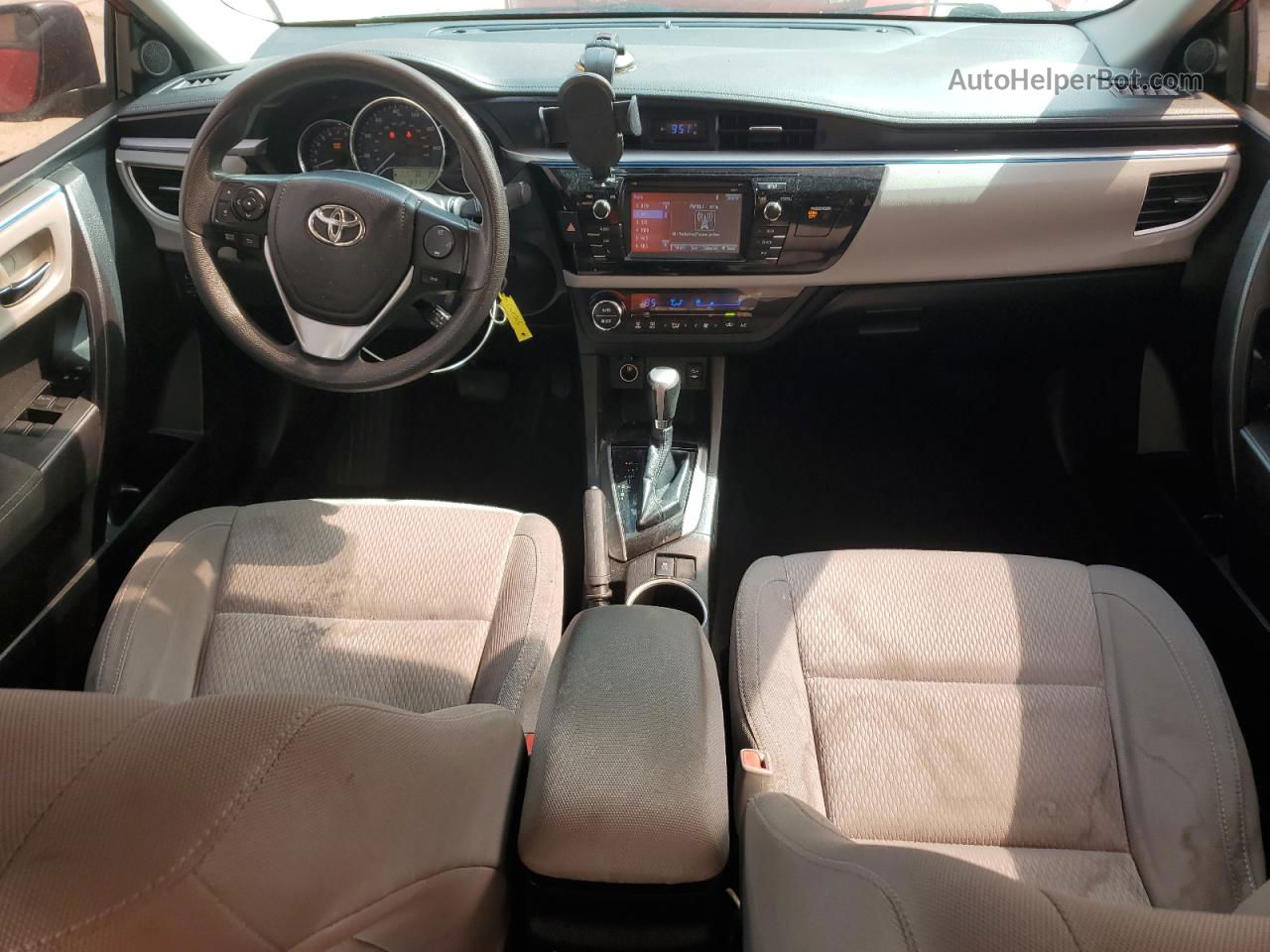 2014 Toyota Corolla L Красный vin: 5YFBURHE3EP164129