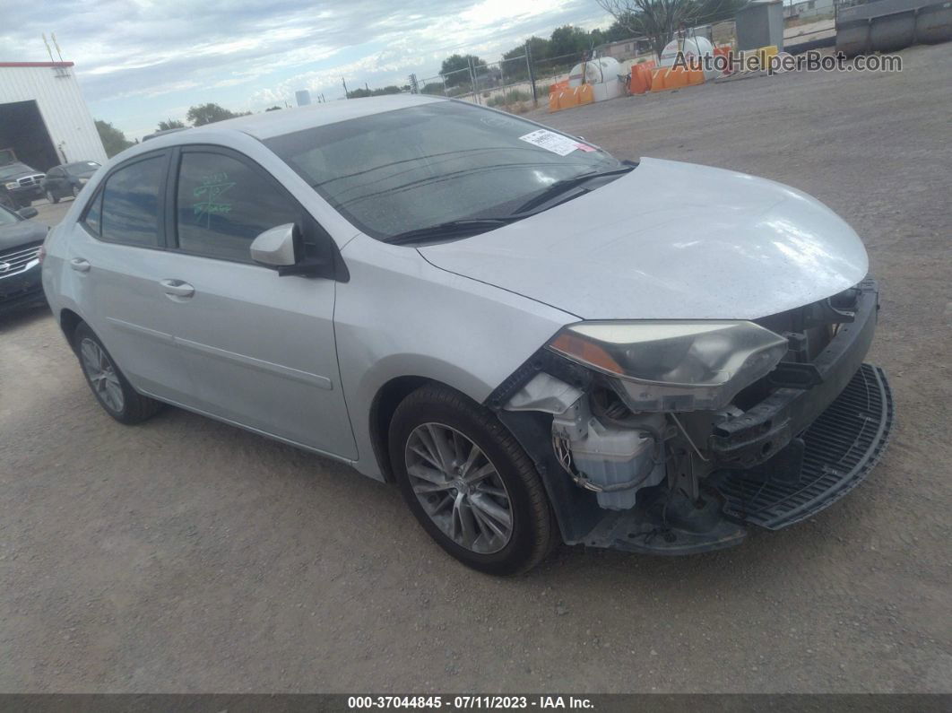 2015 Toyota Corolla Le Silver vin: 5YFBURHE3FP217980