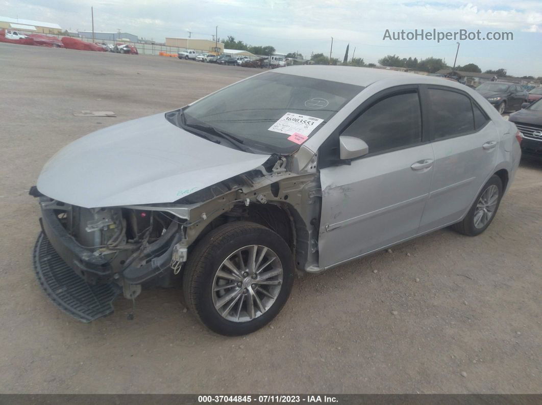 2015 Toyota Corolla Le Silver vin: 5YFBURHE3FP217980