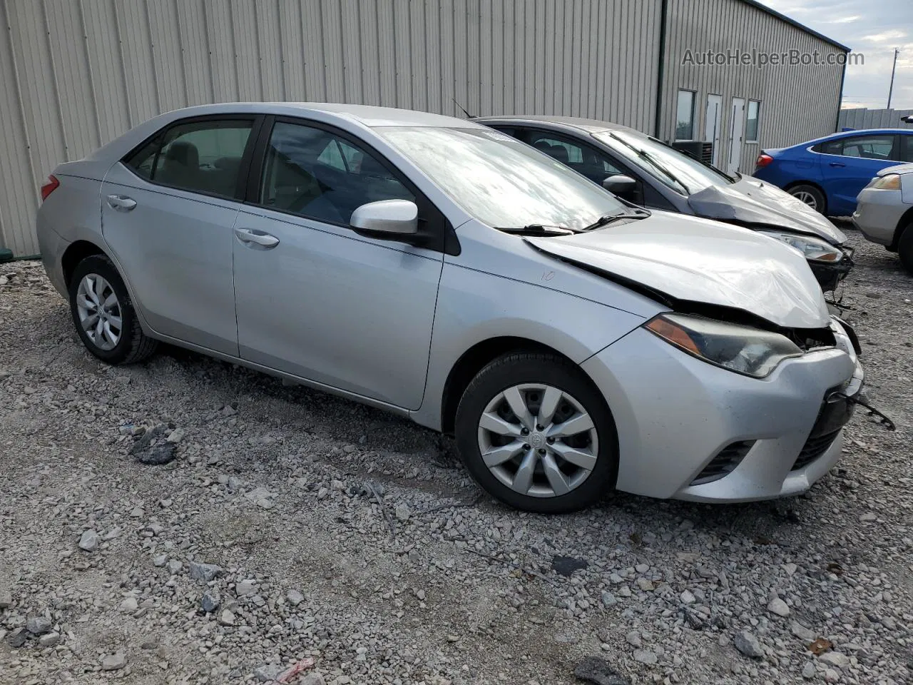 2015 Toyota Corolla L Silver vin: 5YFBURHE3FP239283