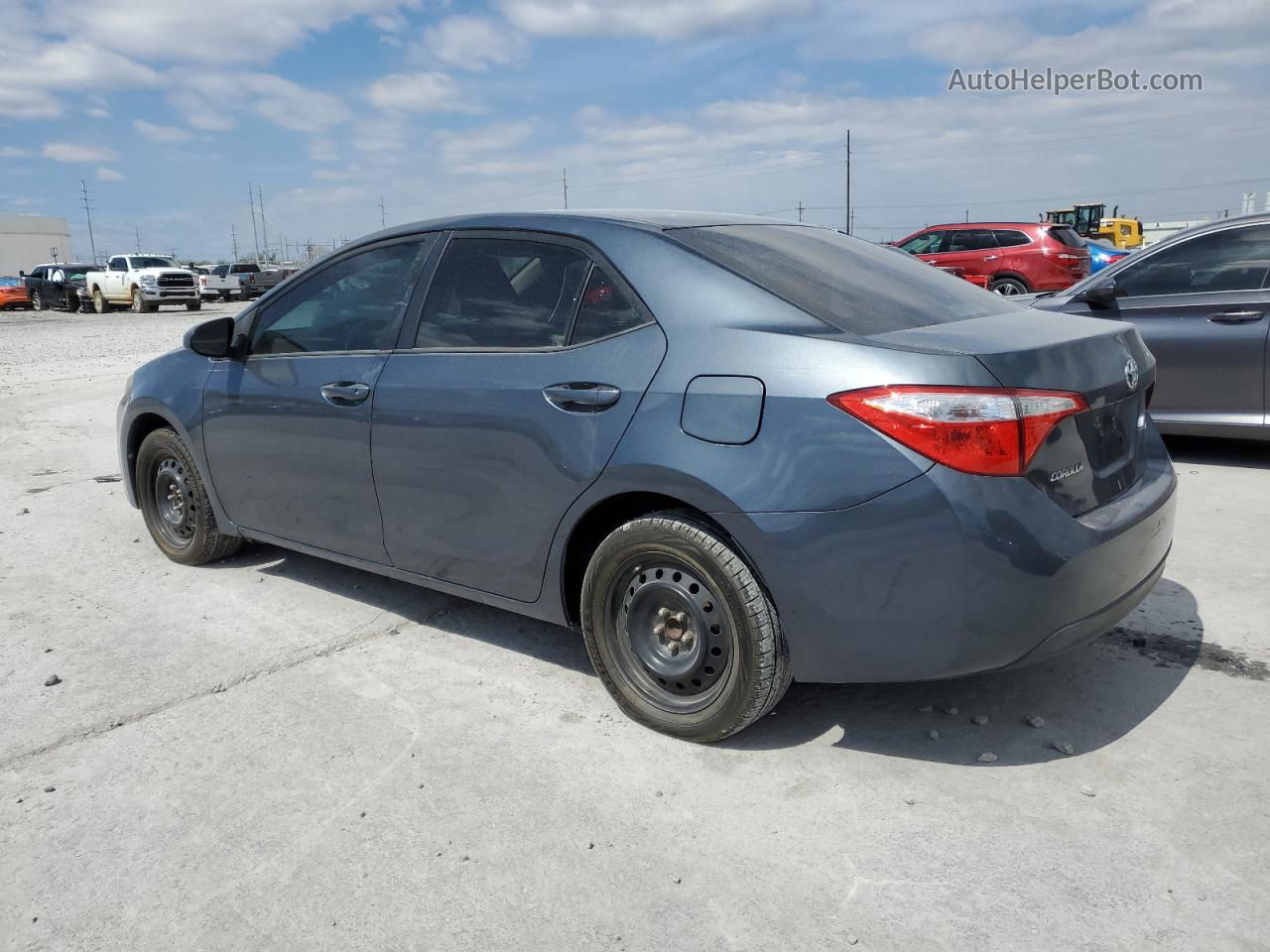 2015 Toyota Corolla L Blue vin: 5YFBURHE3FP243303