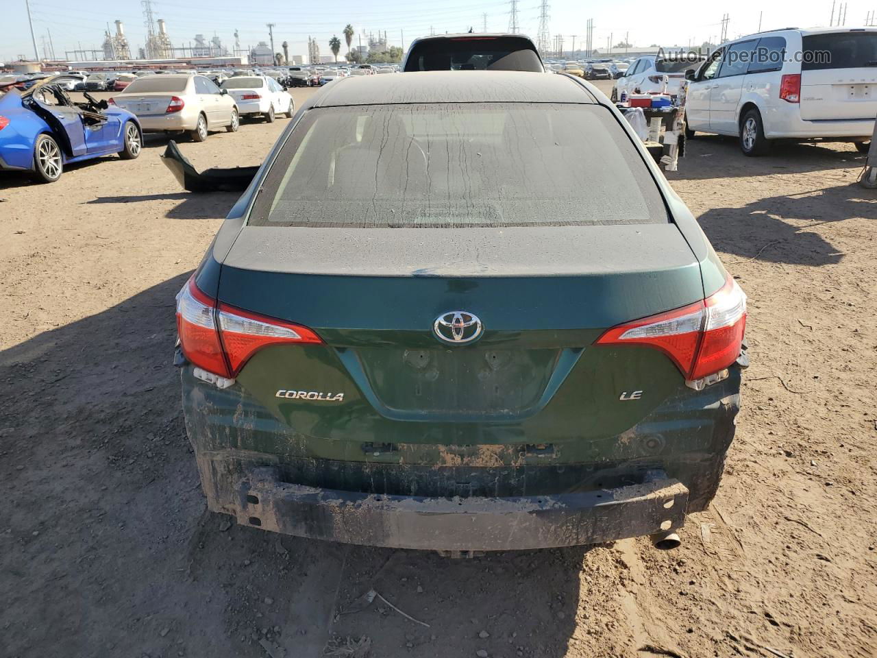 2015 Toyota Corolla L Green vin: 5YFBURHE3FP279198