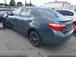 2015 Toyota Corolla S Plus Gray vin: 5YFBURHE3FP322969