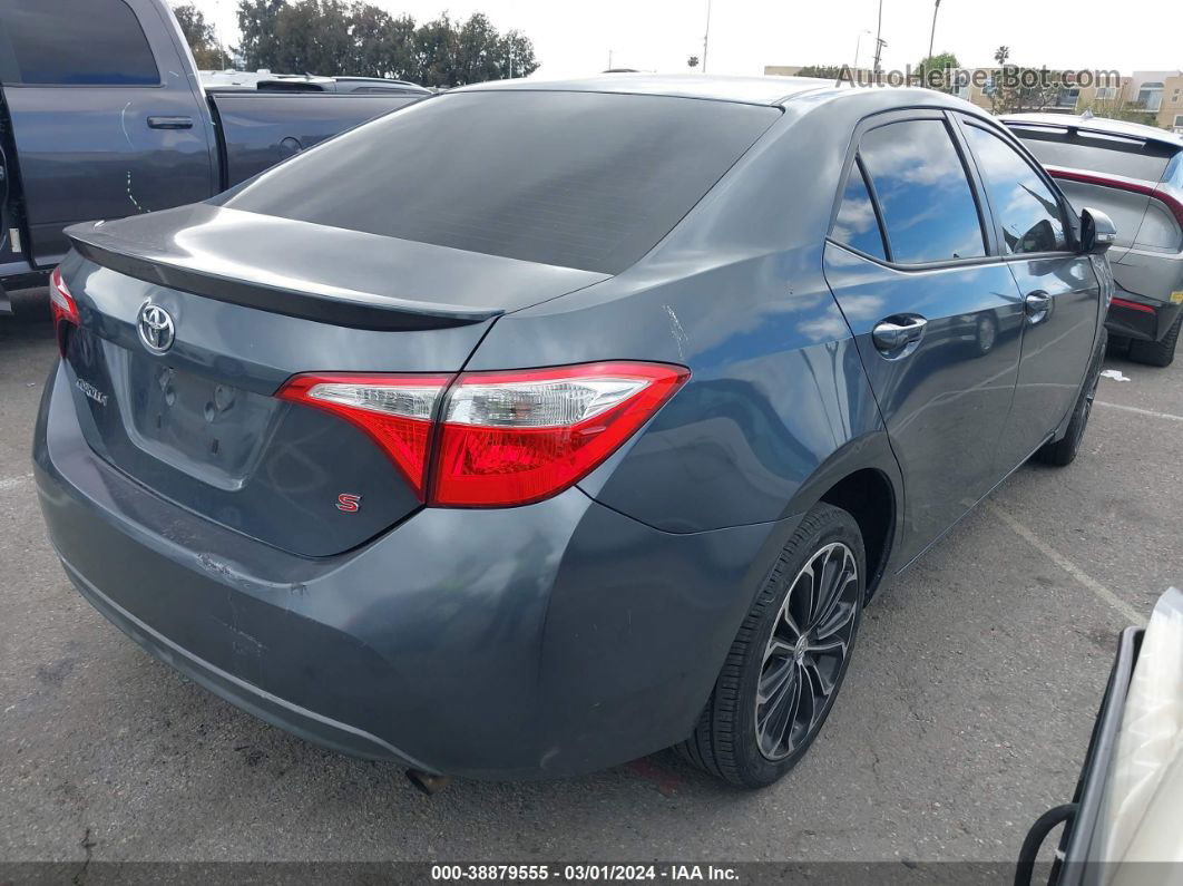 2015 Toyota Corolla S Plus Gray vin: 5YFBURHE3FP322969