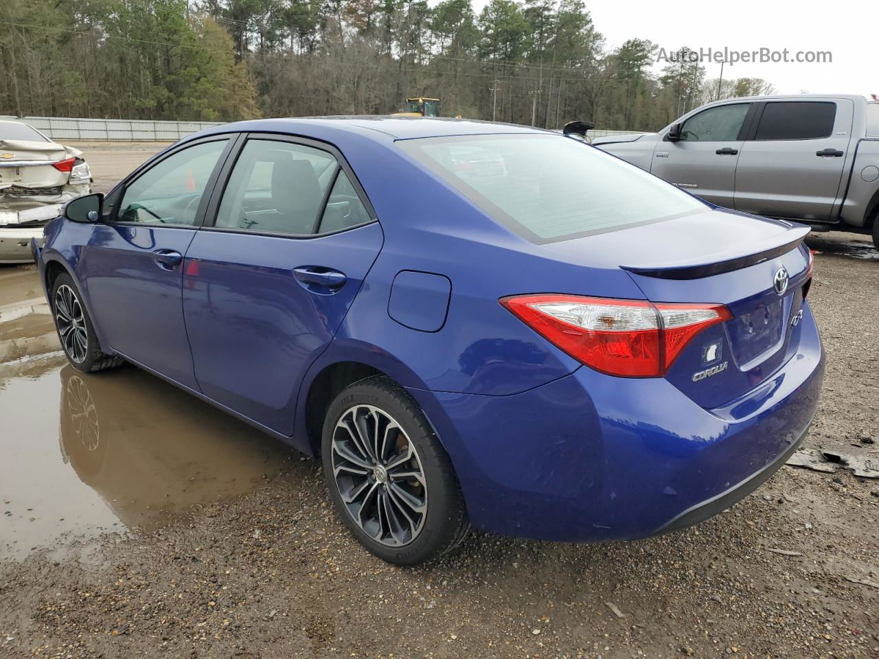 2015 Toyota Corolla L Blue vin: 5YFBURHE3FP336273