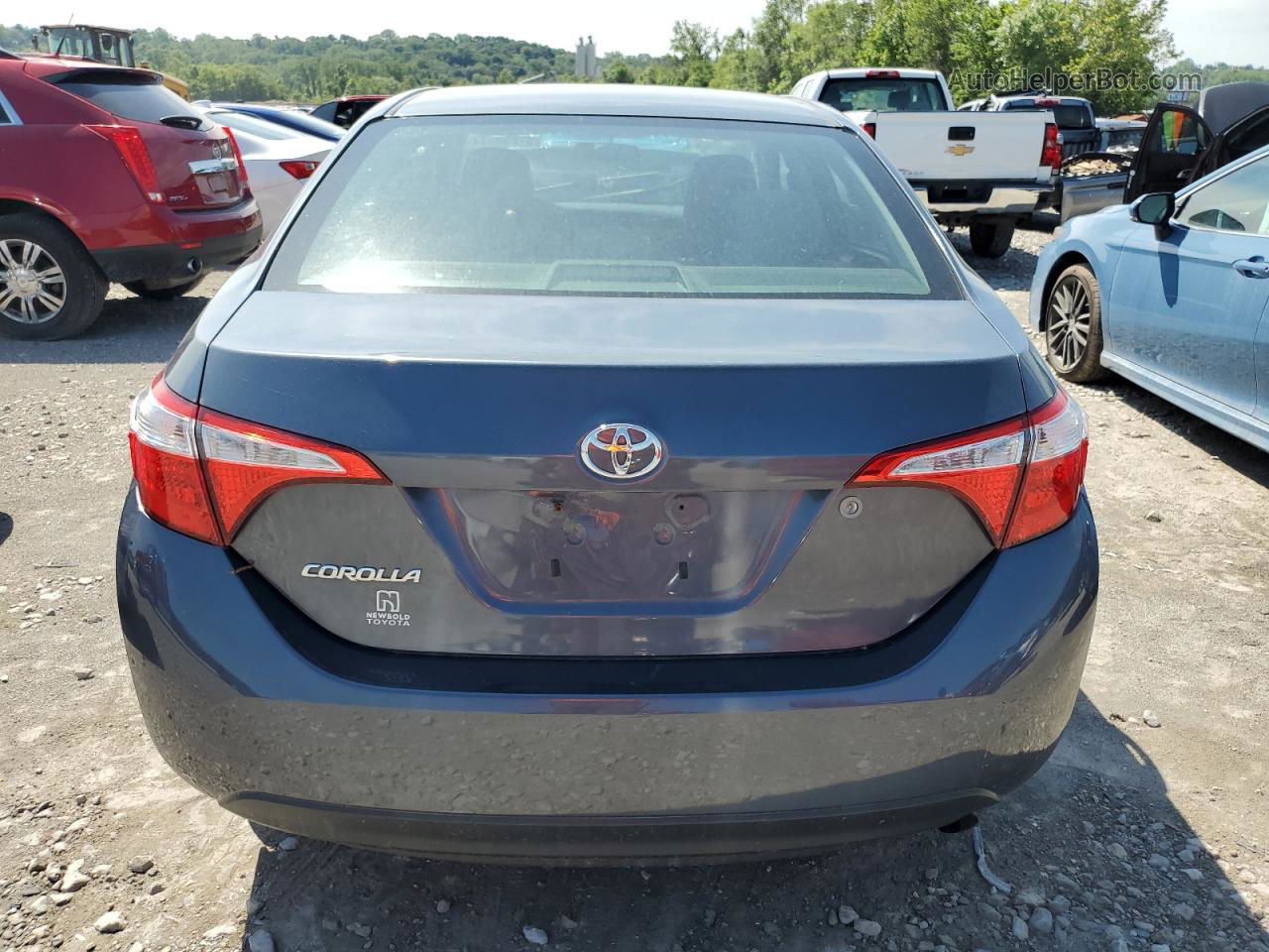 2015 Toyota Corolla L Gray vin: 5YFBURHE3FP345930