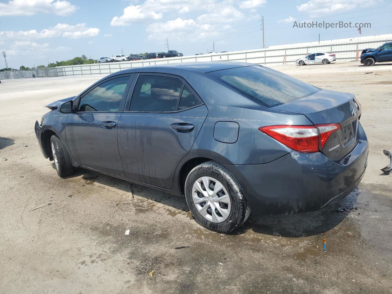 2015 Toyota Corolla L Blue vin: 5YFBURHE3FP362629