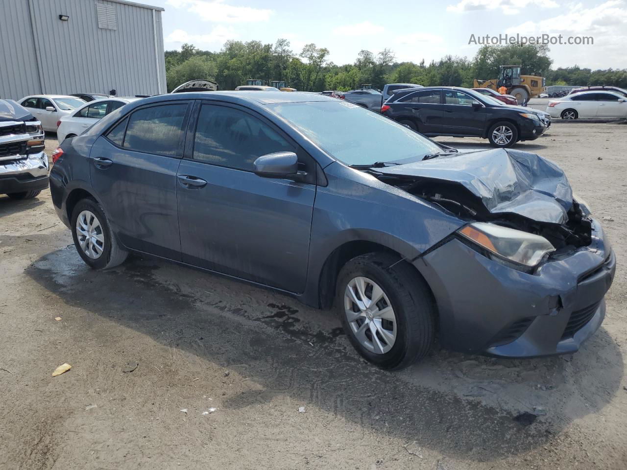 2015 Toyota Corolla L Blue vin: 5YFBURHE3FP362629