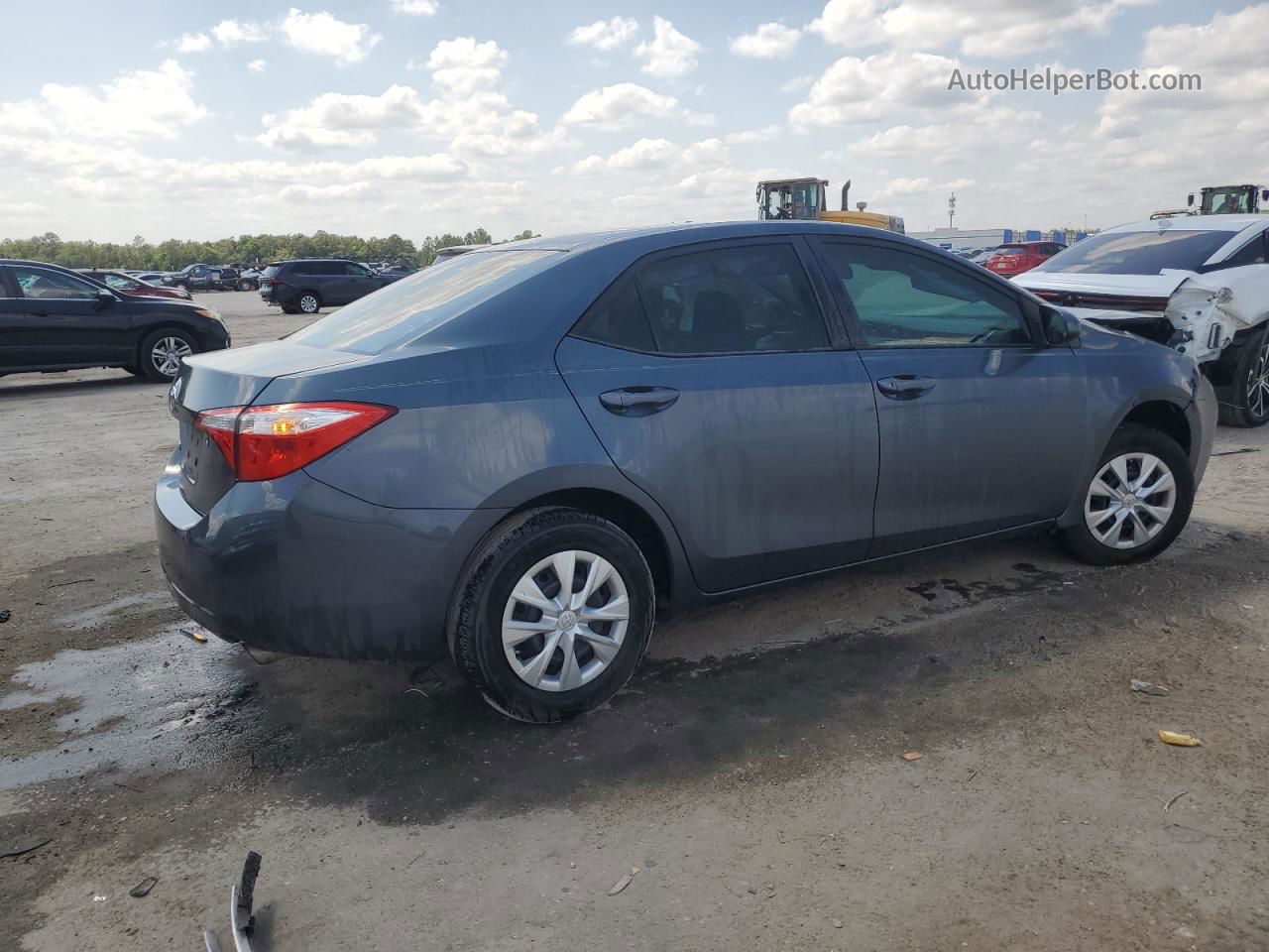 2015 Toyota Corolla L Blue vin: 5YFBURHE3FP362629