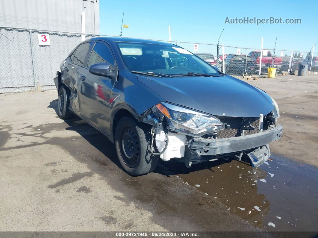 2016 Toyota Corolla Le Gray vin: 5YFBURHE3GP399181