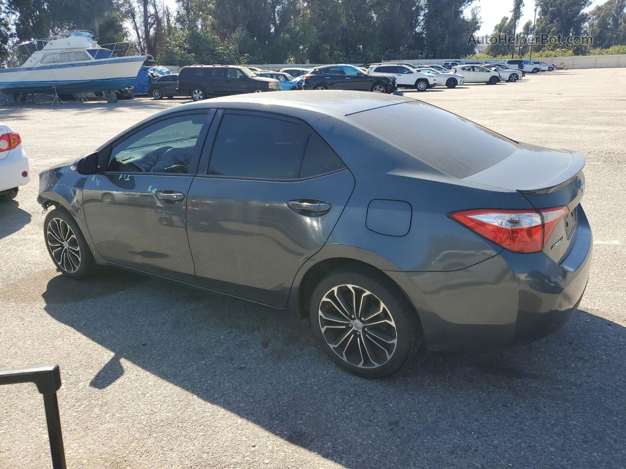 2016 Toyota Corolla L Gray vin: 5YFBURHE3GP403620