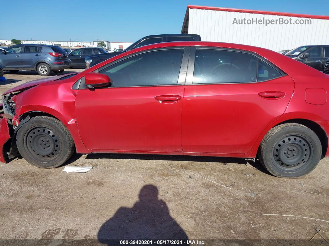 2016 Toyota Corolla Le Red vin: 5YFBURHE3GP438304