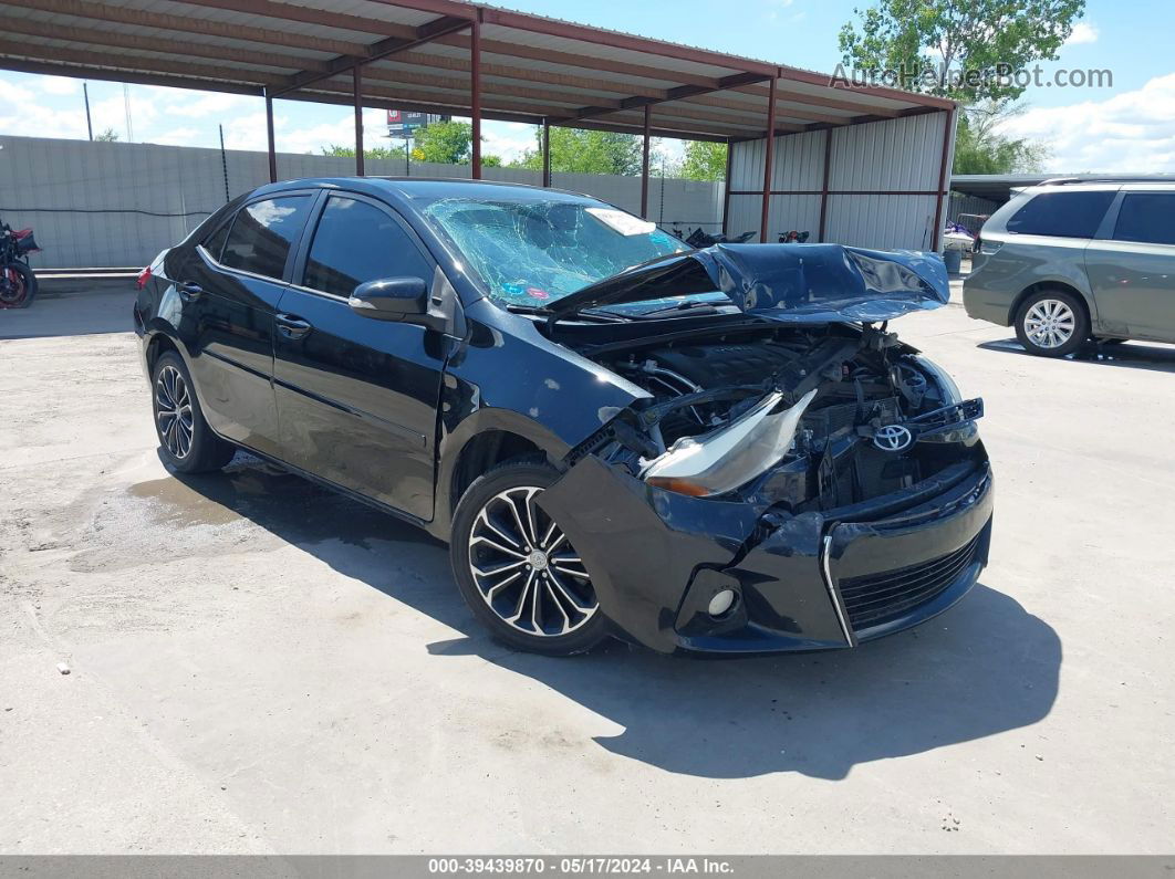 2016 Toyota Corolla S Plus Black vin: 5YFBURHE3GP485512