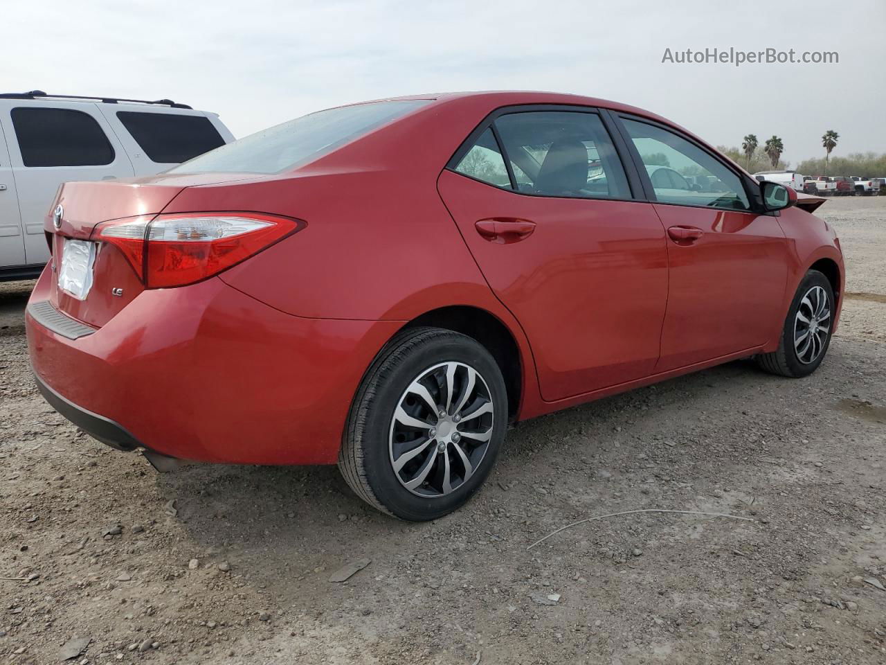 2016 Toyota Corolla L Red vin: 5YFBURHE3GP494906