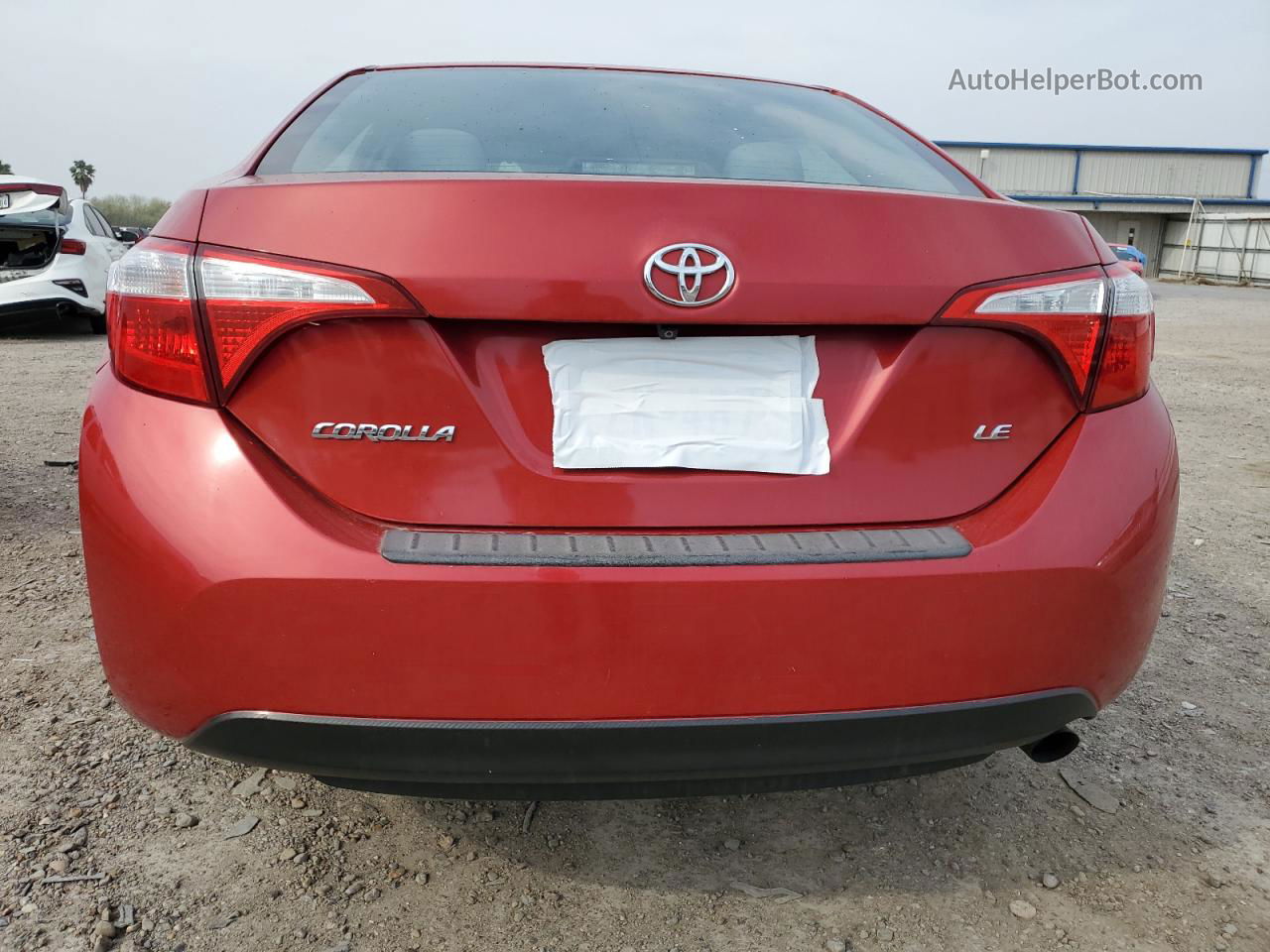 2016 Toyota Corolla L Красный vin: 5YFBURHE3GP494906