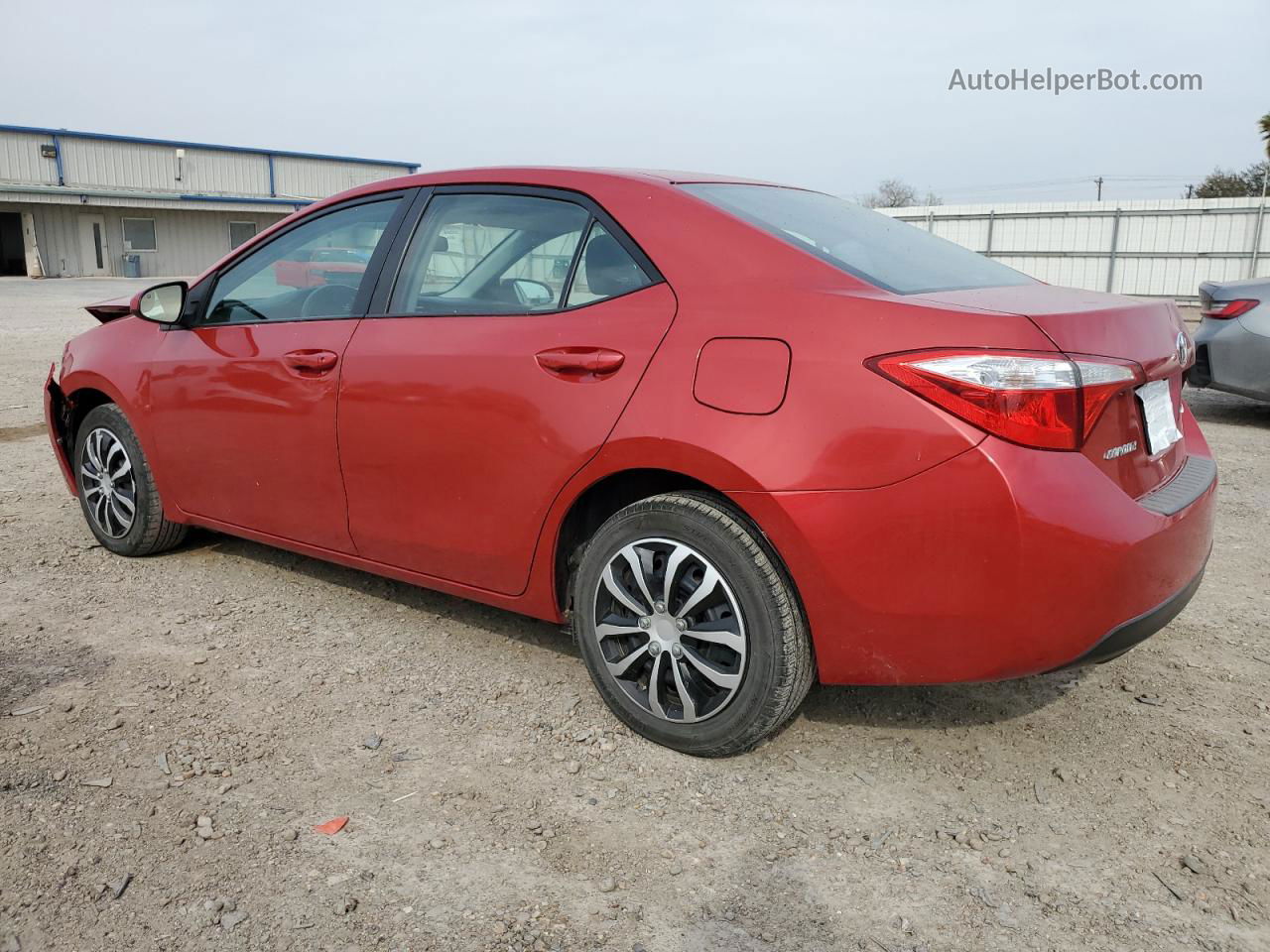 2016 Toyota Corolla L Red vin: 5YFBURHE3GP494906