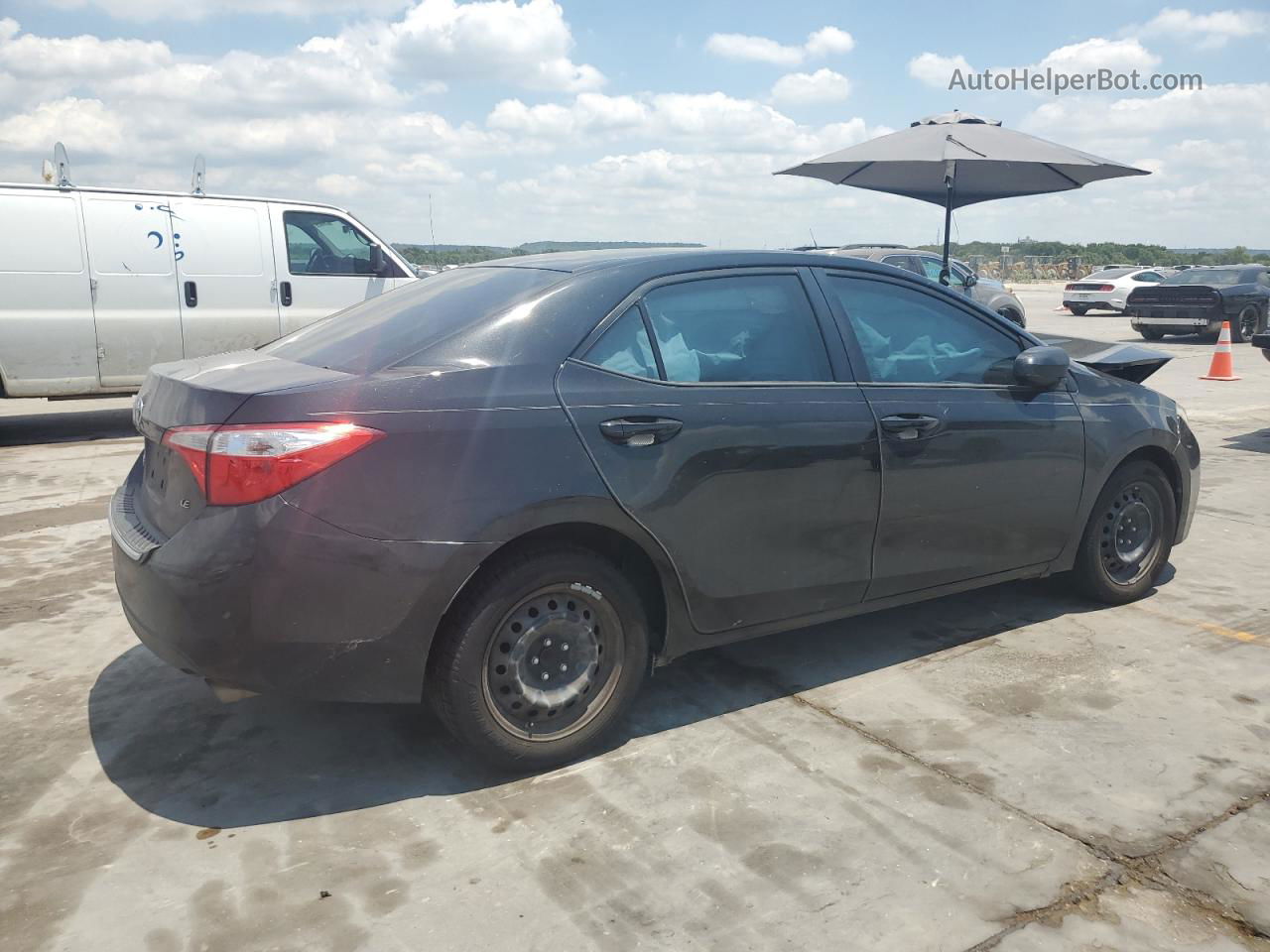 2016 Toyota Corolla L Black vin: 5YFBURHE3GP514216