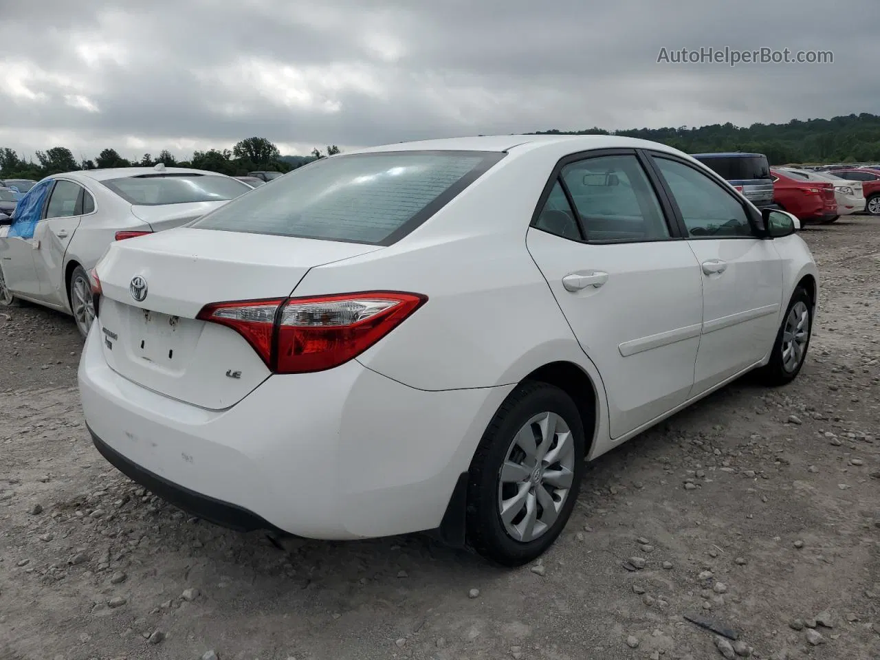 2016 Toyota Corolla L White vin: 5YFBURHE3GP520307