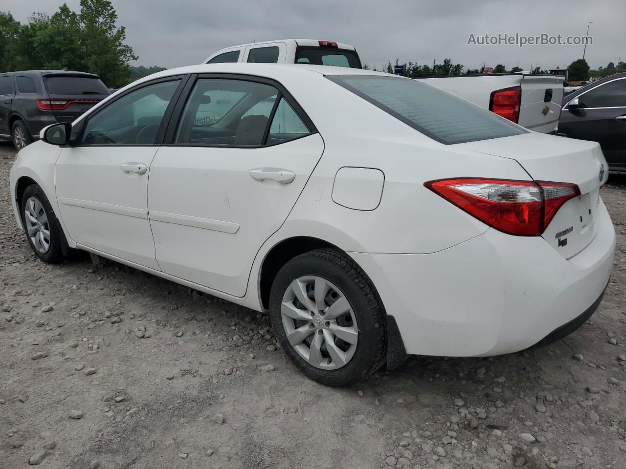 2016 Toyota Corolla L White vin: 5YFBURHE3GP520307