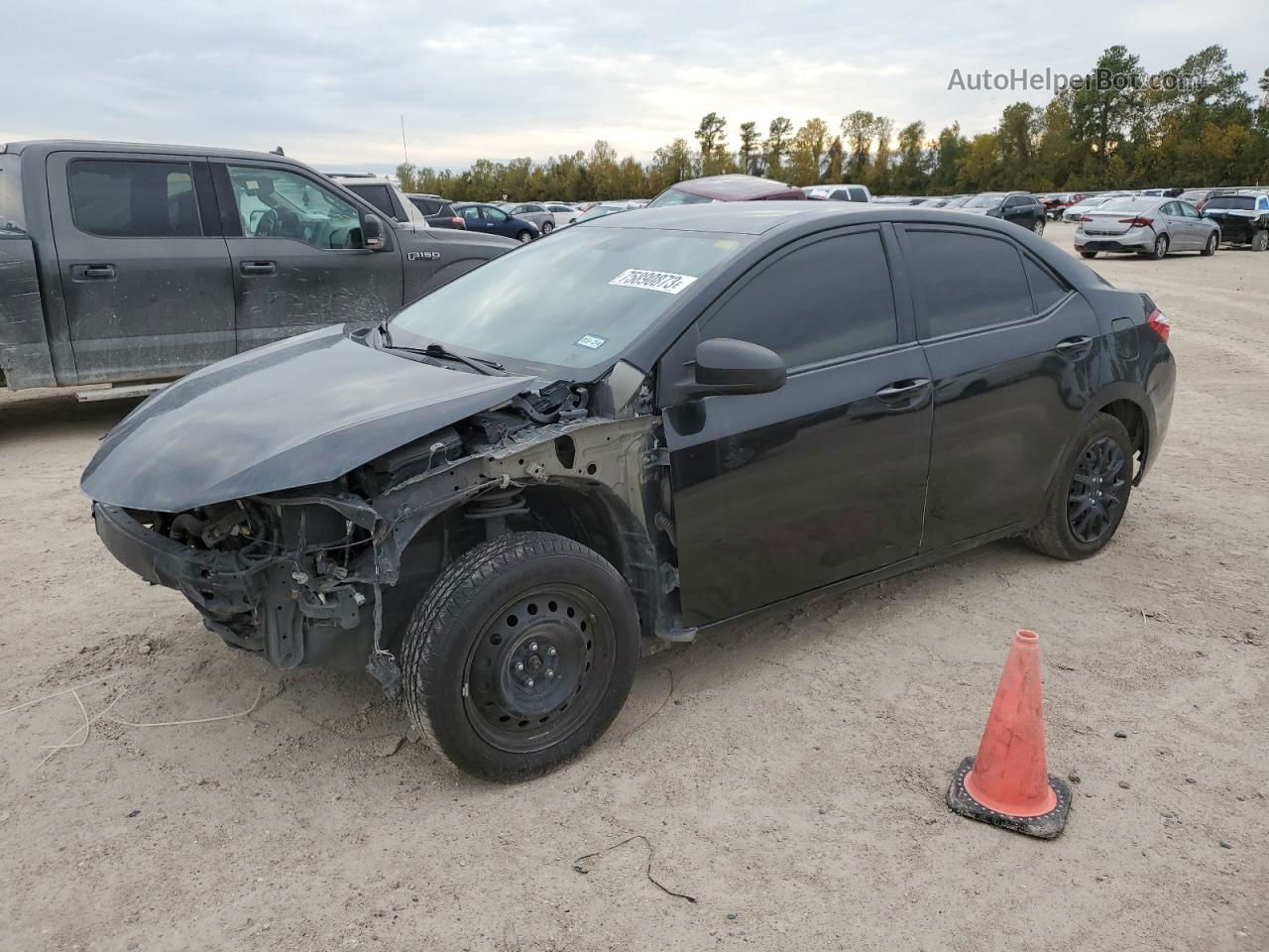 2016 Toyota Corolla L Black vin: 5YFBURHE3GP548298