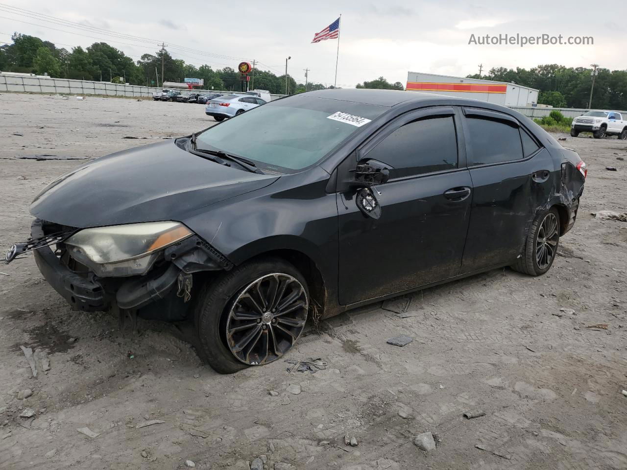 2016 Toyota Corolla L Black vin: 5YFBURHE3GP549063