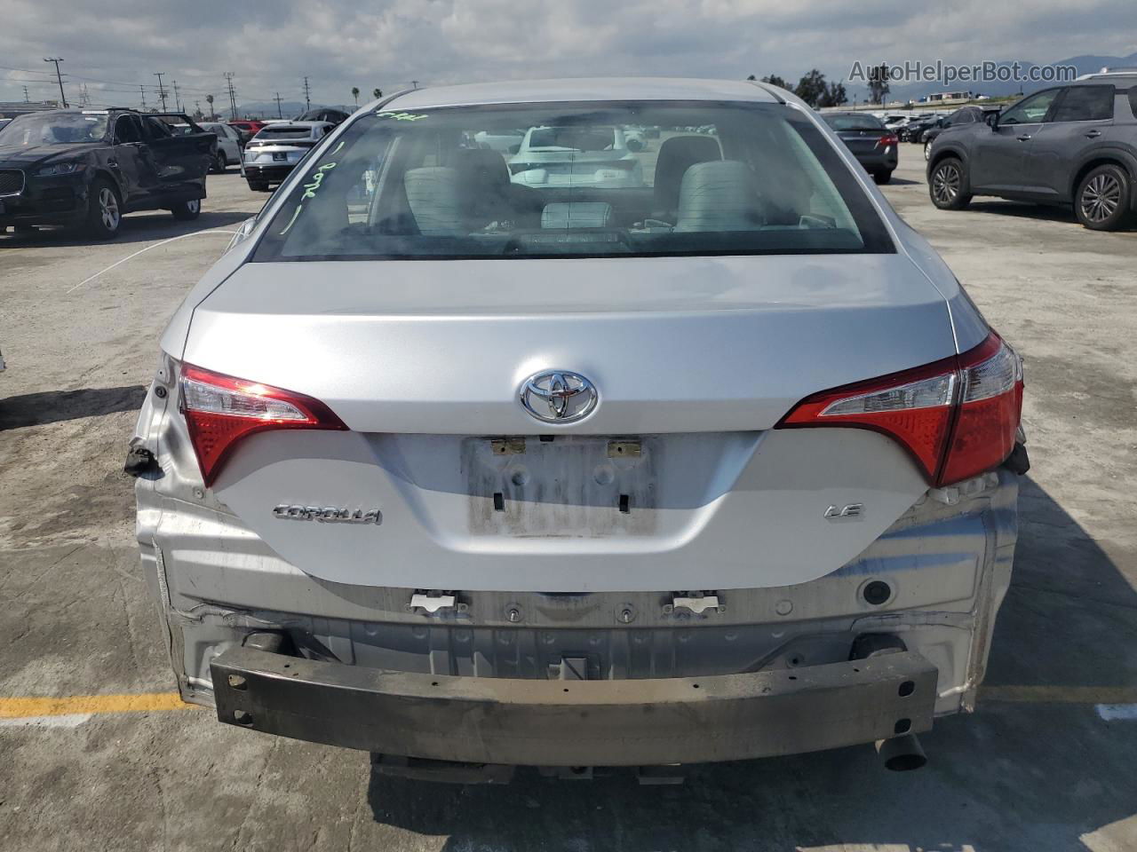 2016 Toyota Corolla L Silver vin: 5YFBURHE3GP550021