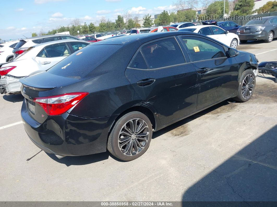 2016 Toyota Corolla S Plus Black vin: 5YFBURHE3GP565571