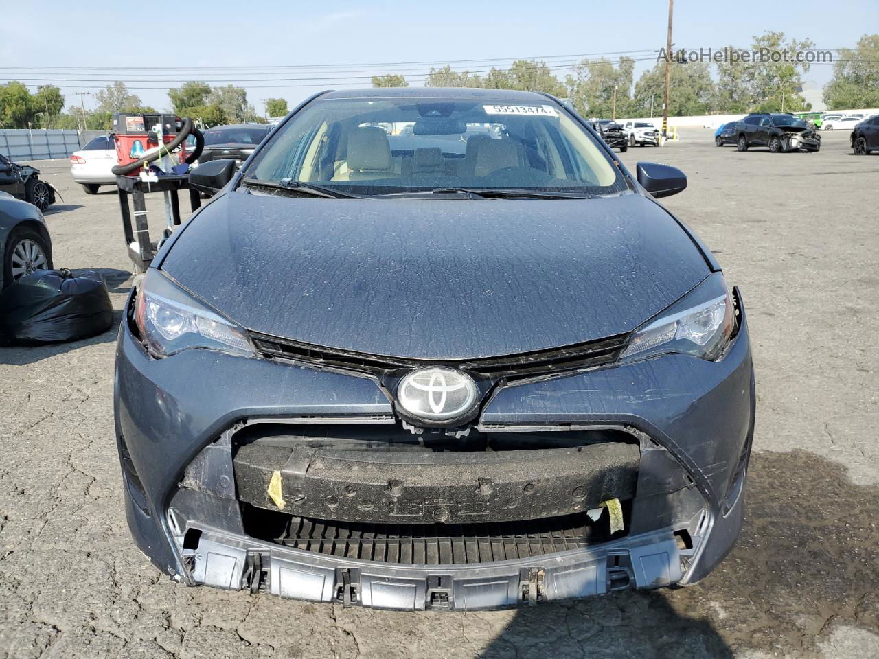 2017 Toyota Corolla L Синий vin: 5YFBURHE3HP569928