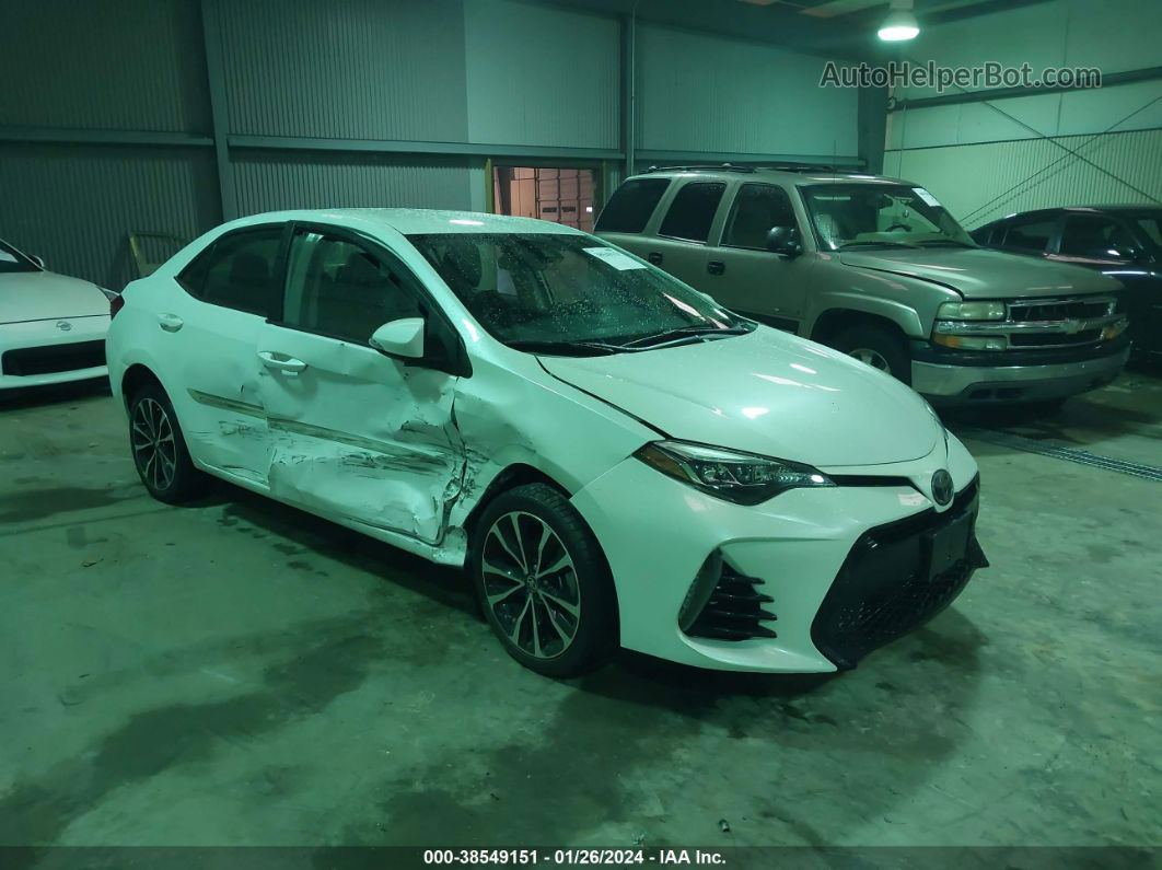 2017 Toyota Corolla Se White vin: 5YFBURHE3HP599897